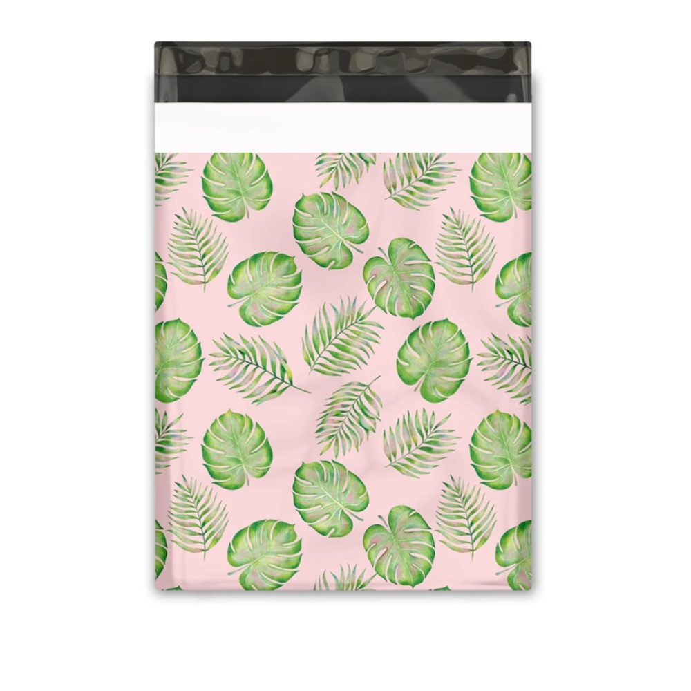 25 10X13 Poly Mailers Palm Leaves, Shipping Envelopes PRICE IS FIRM - Picture 9 of 16